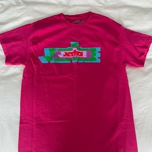 Justin Bieber “Justice tour” 2022 pink tee size Medium
